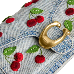 Coach Tabby Shoulder Bag 26 With Cherry Embroidery